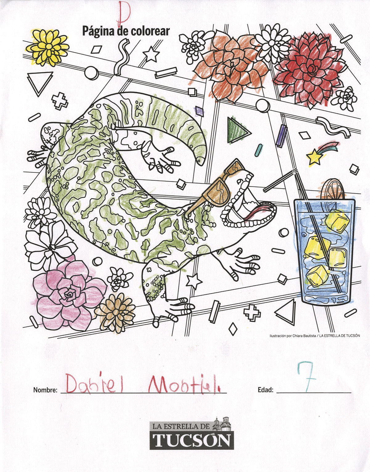 Pequeños artistas, páginas para colorear